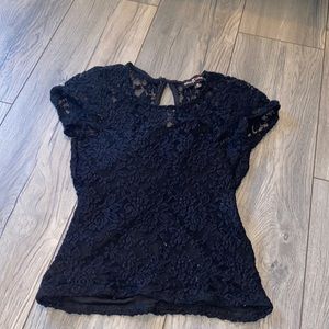 Black lace top